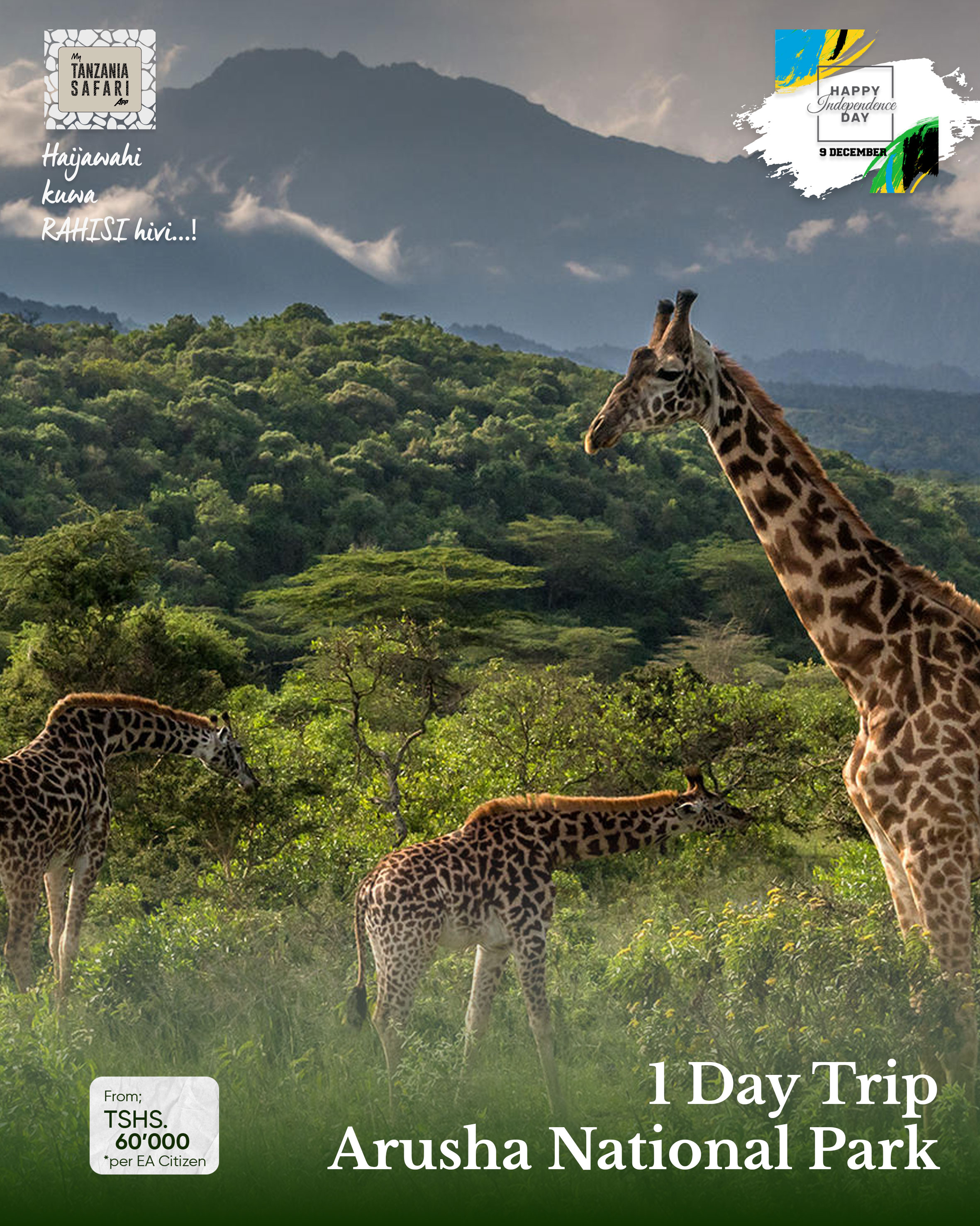 Tarehe 9 Disemba - Safari Kwenda Arusha National Park