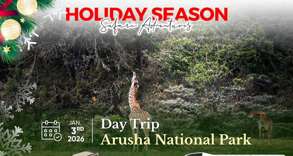 Safari ya Siku 1 - Hifadhi ya Taifa Arusha (kutokea Arusha Mjini)