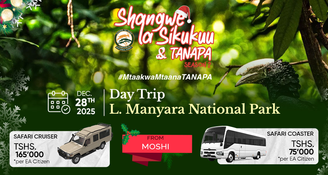 Shangwe la SIKUKUU NA TANAPA - Hifadhi ya Ziwa Manyara - 28-Dec. (kutokea Moshi)