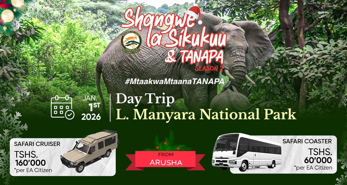 Sikukuu ya Mwaka Mpya 2026 | Lake Manyara National Park (kutokea Arusha) - Shangwe la Sikukuu na TANAPA, Season 2