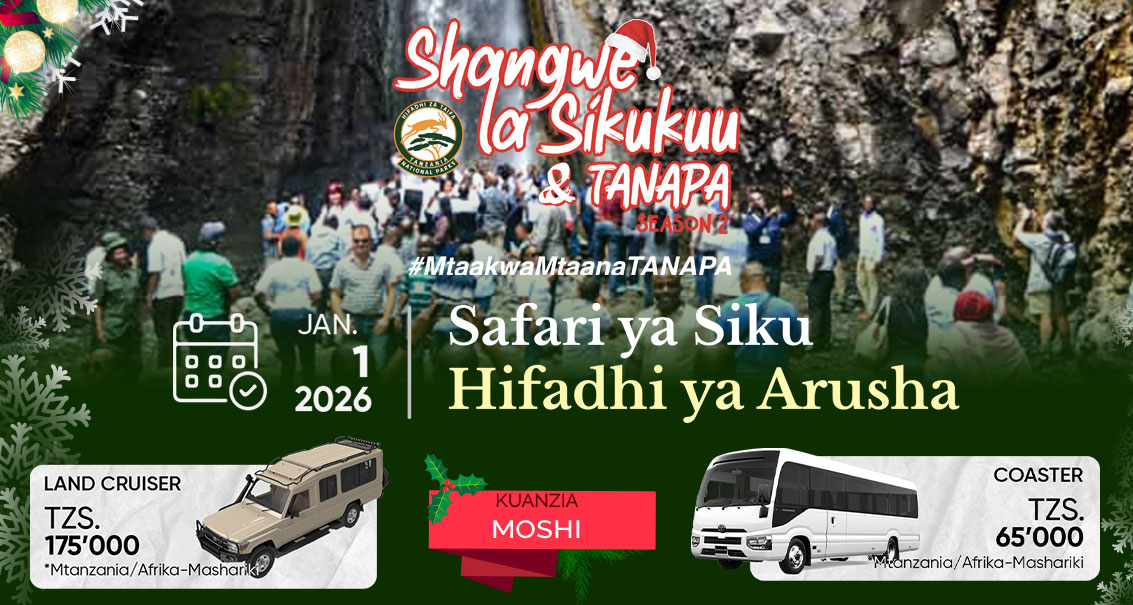 Safari ya Arusha National Park Siku ya Mwaka Mpya 2026 (kutokea Moshi)
