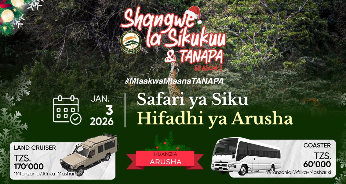 Safari ya Siku 1 - Hifadhi ya Taifa Arusha (kutokea Arusha Mjini)